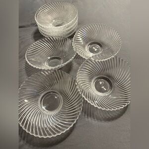 4 Nachtmann Samba Schale Glass Bowl. 6” “Dancing Stars”